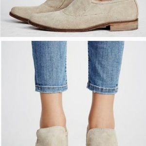 Free people slip on loafers beige NIB